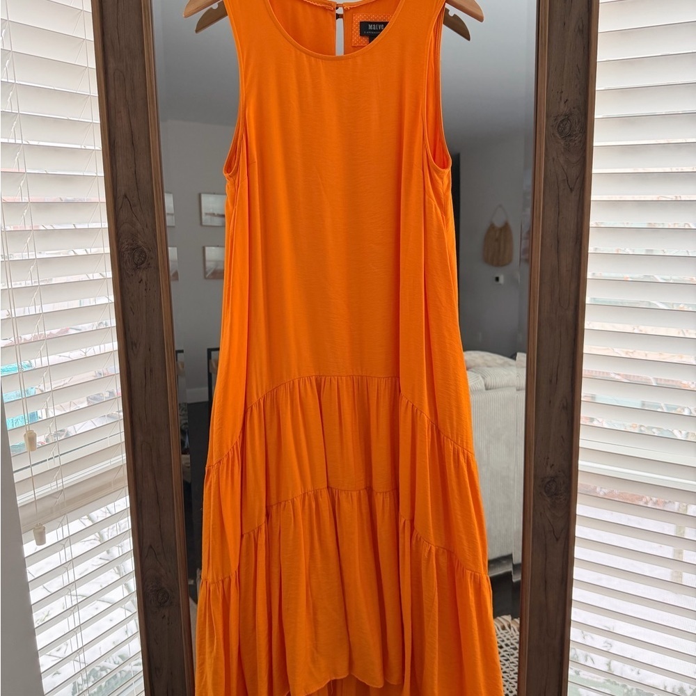 Anthropologie Maeve Marlene sleeveless tiered maxi dress - Picture 5 of 9